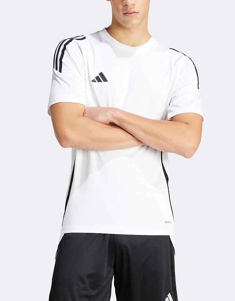 

Футболка Adidas Football Tiro 24 белого цвета, Белый, Футболка Adidas Football Tiro 24 белого цвета