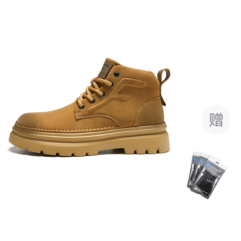 

Ботинки Short Mid Top Martin мужские AOKANG, желтый коричневый (gift included)