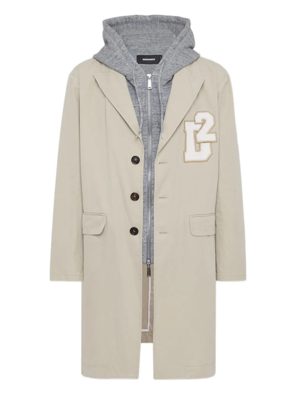 

Пальто с капюшоном DSQUARED2, нейтральный