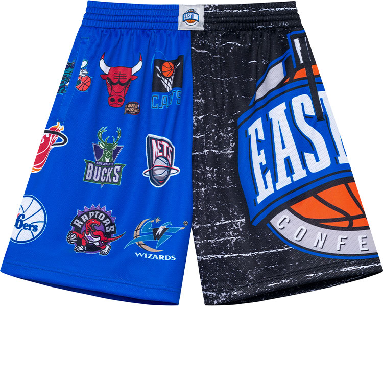 

Mitchell Ness Баскетбольные шорты Mitchell & Ness мужские разноцветные, синие и черные