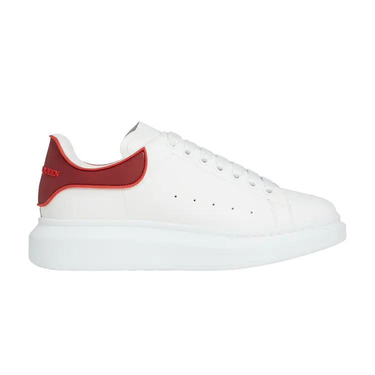 

Кроссовки Alexander McQueen Oversized Sneaker White Rose Red, белый