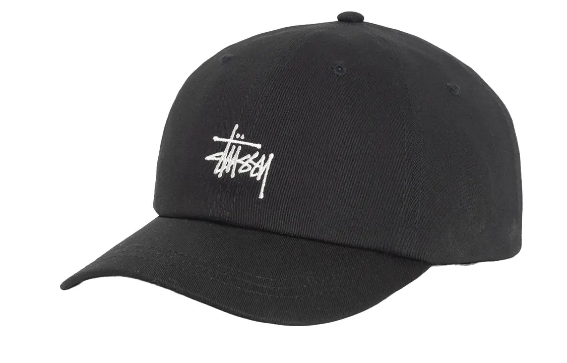 

Хлопковая бейсболка унисекс черная Stussy