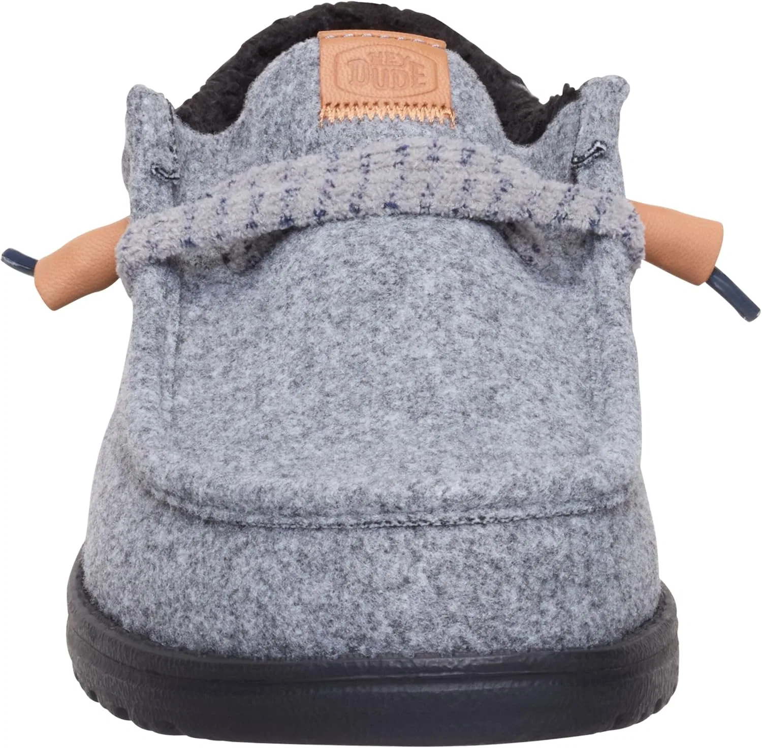 Мужские лоферы HEYDUDE Wally Cozy Plaid Downtown | Легкие и удобные, с подкладкой из искусственной шерпы, Smoke Grey Multicoloured — фото 2