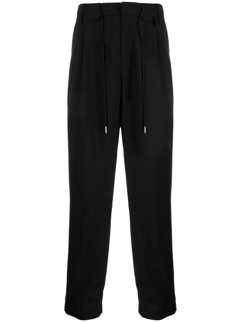 

Зауженные брюки с кулиской SACAI, черный