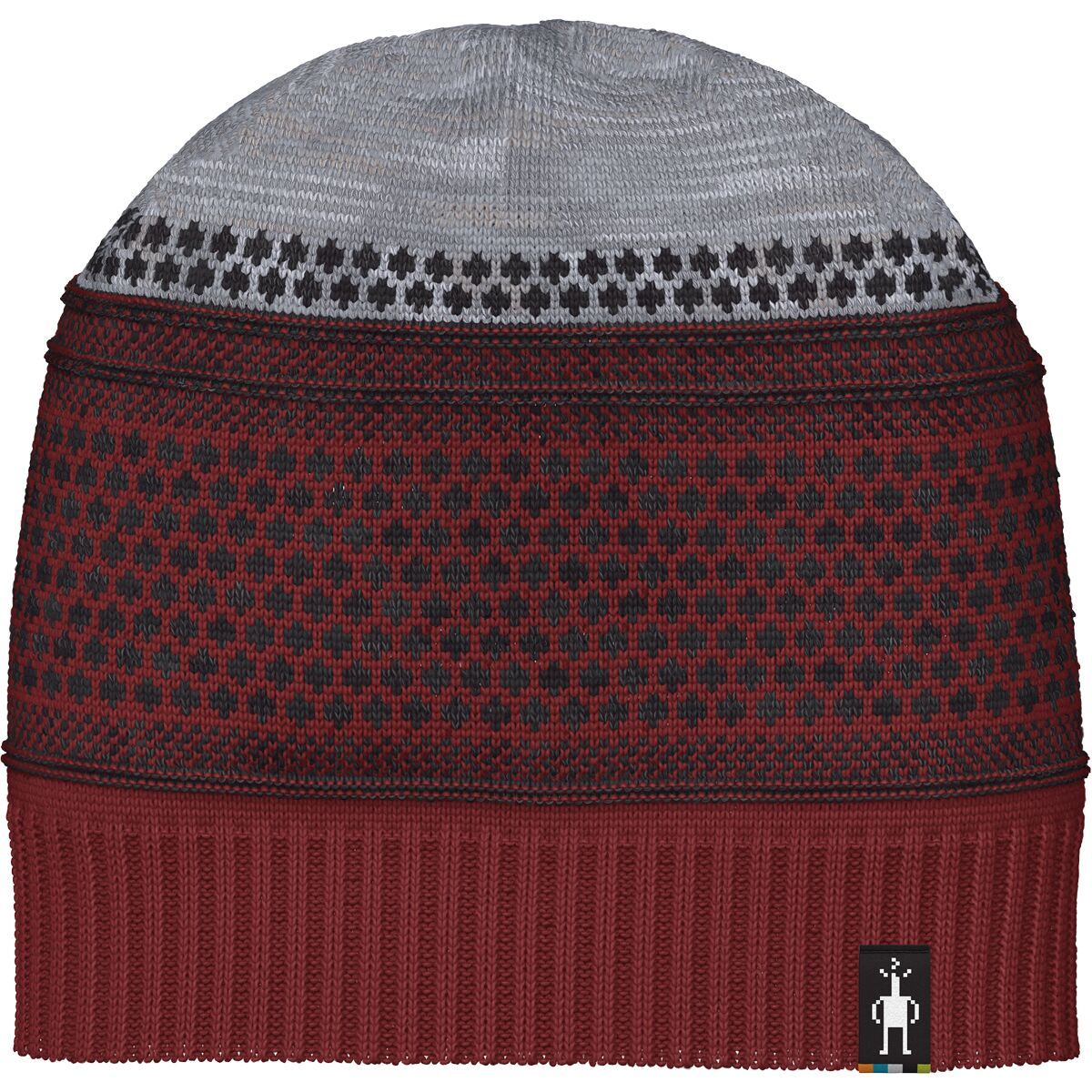 

Шапка с узором "попкорн" Smartwool, цвет currant heather