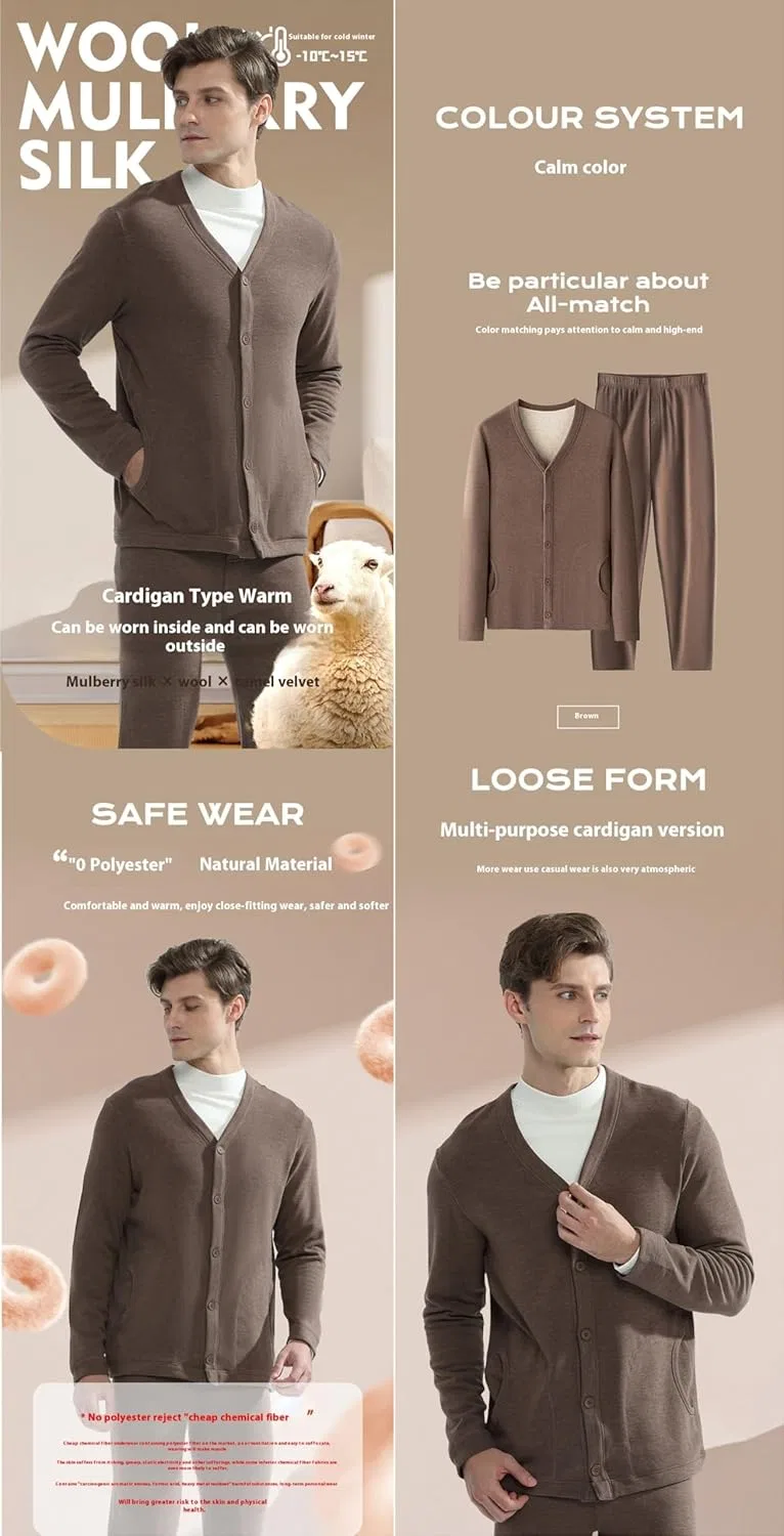 Термобелье Silk Wool Winter Dark Grey — фото 3