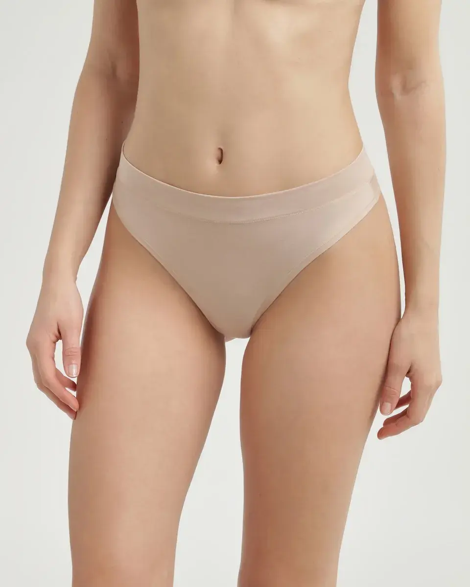 

Трусики-стринги из модального хлопка DIM Dim, бежевый