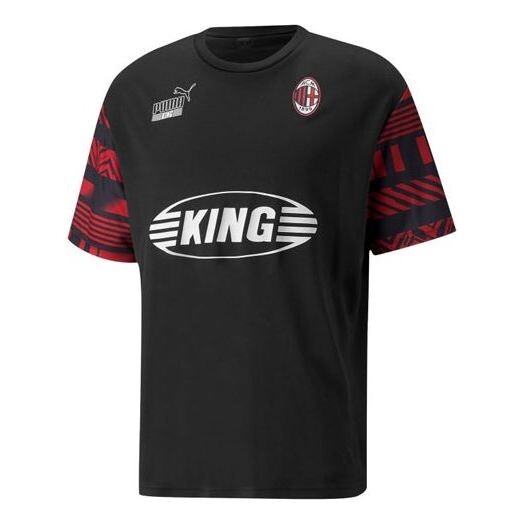 

Спортивная футболка acm ftblheritage jersey logo t-shirt 'black' Puma, красный
