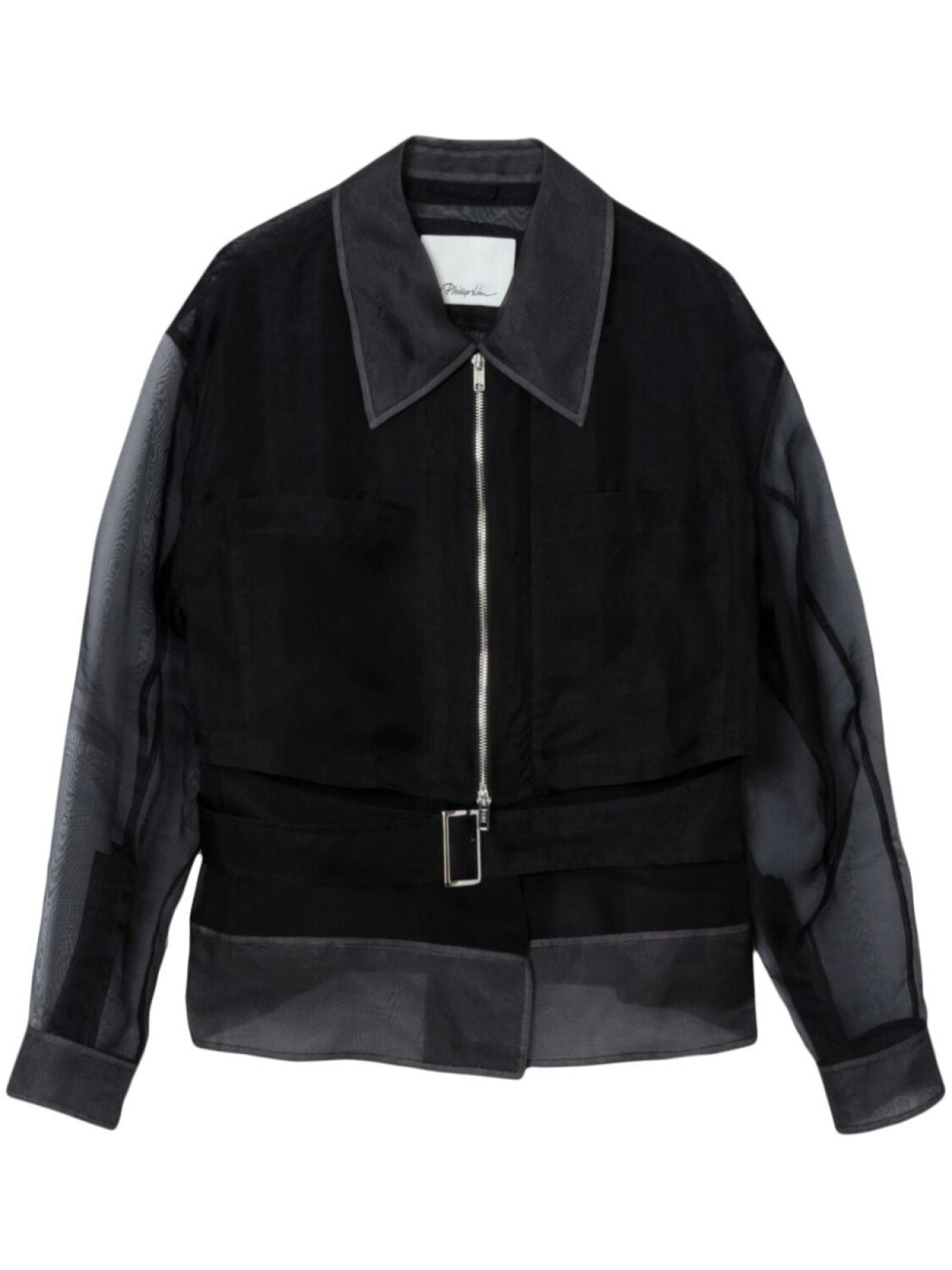

Шелковый жакет с поясом 3.1 Phillip Lim, черный