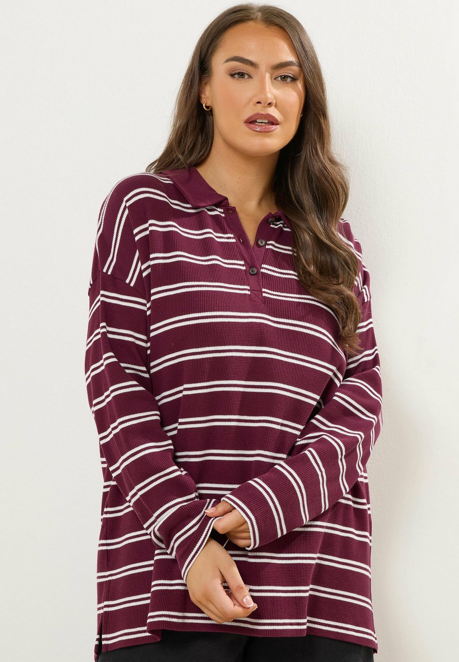 

Поло Yours Clothing Polo shirt, Red/Bordeaux