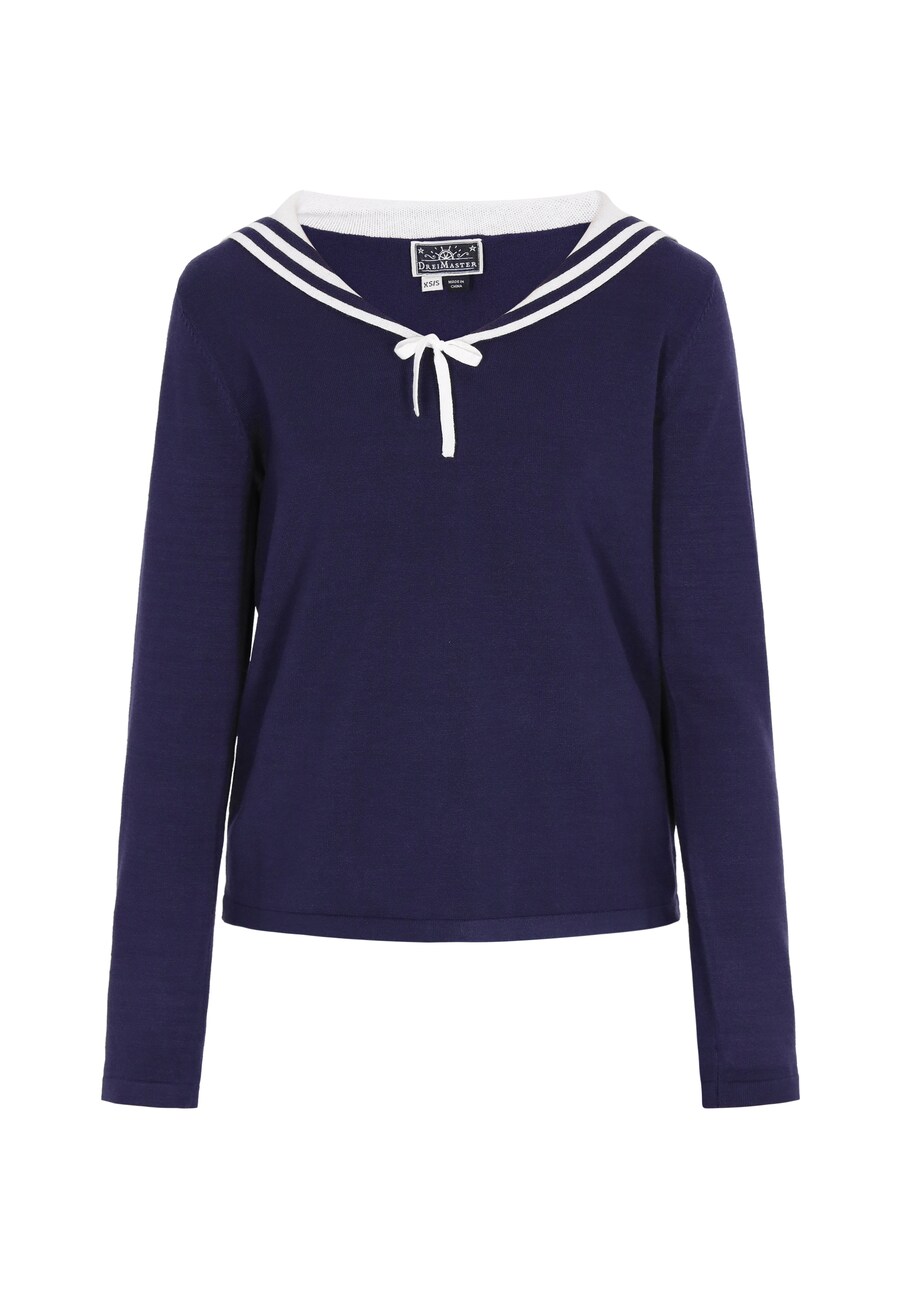 

Свитер DreiMaster Maritim Classic Look, темно-синий