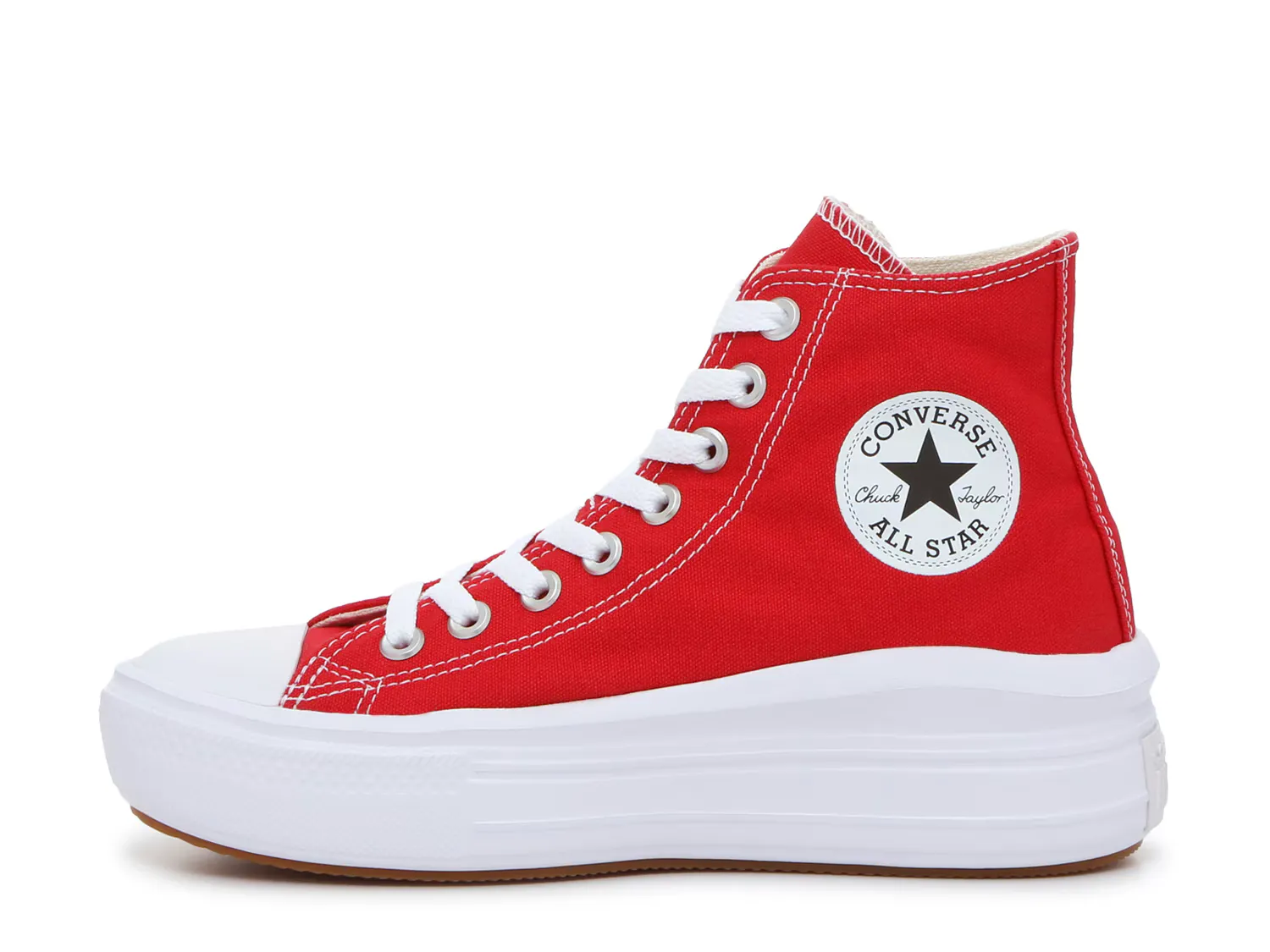 Кроссовки Chuck Taylor All Star Move High-Top Sneaker Converse, красный — фото 3