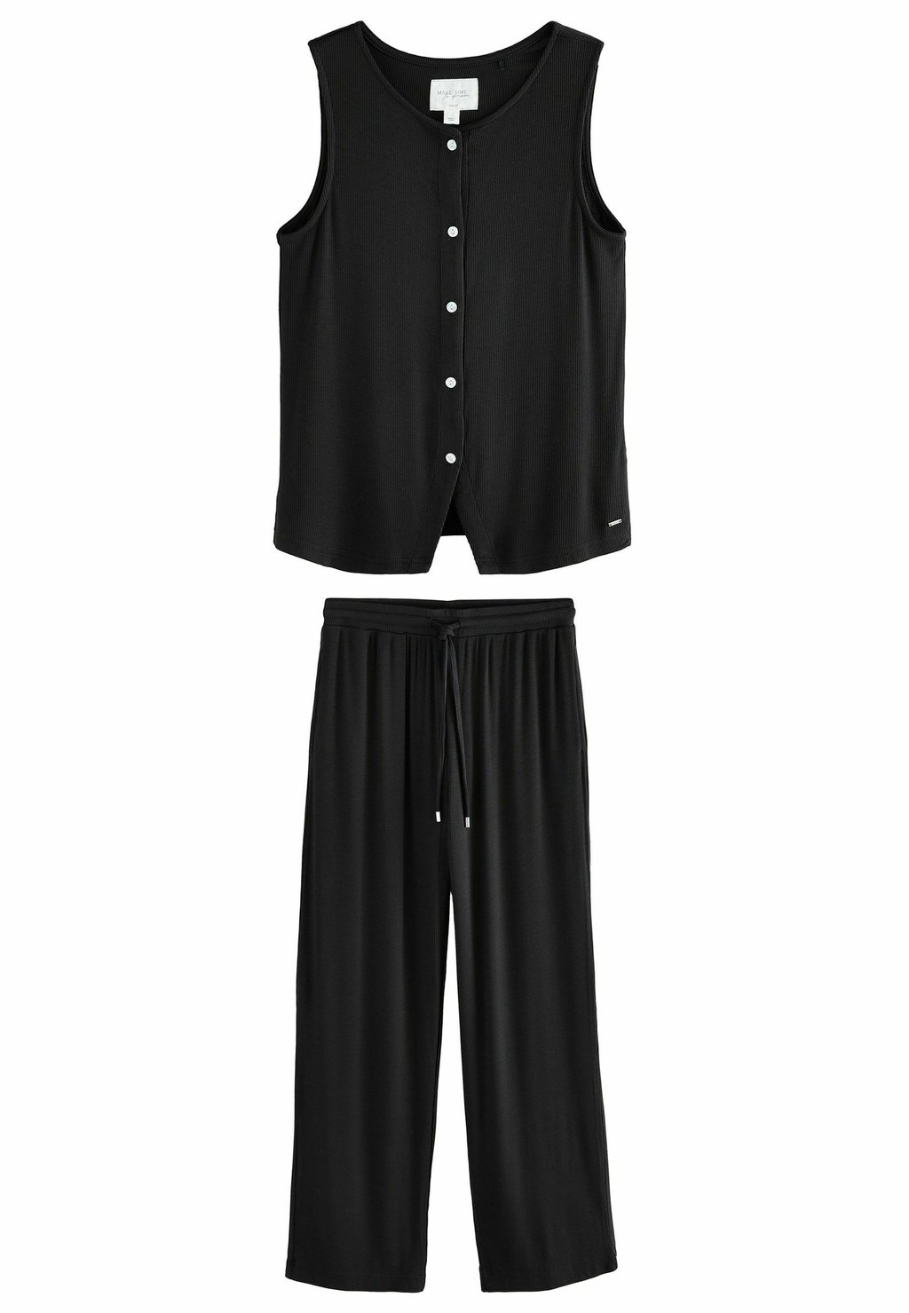 

Пижама REGULAR FIT - BUTTON THROUGH SET - Pyjama set Next, черный
