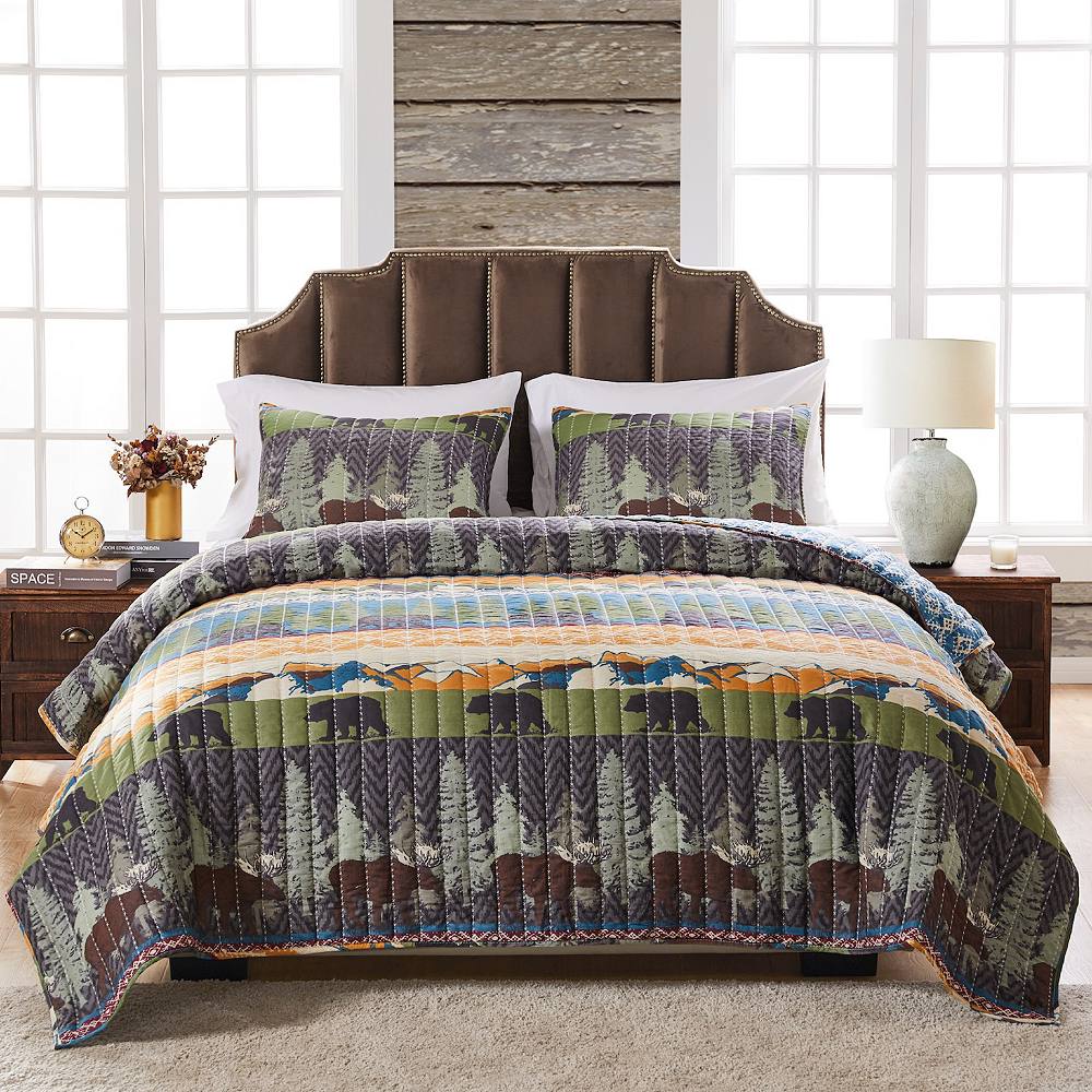 

Комплект одеял Greenland Home Fashions Black Bear Lodge, мультиколор