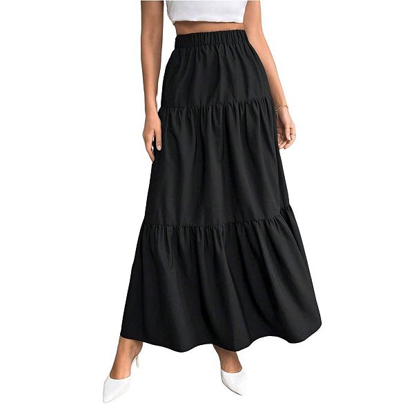 

Женское богемное платье-юбка макси с высокой талией и плиссировкой Yesfashion