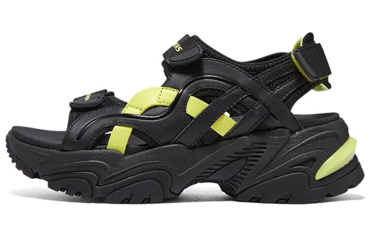 Пляжные сандалии Stamina V2 женские черные/зеленые Skechers