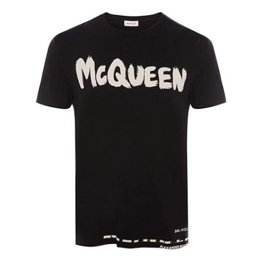 

Футболка Men's Alexander McQueen Knit Short Sleeve Black, черный