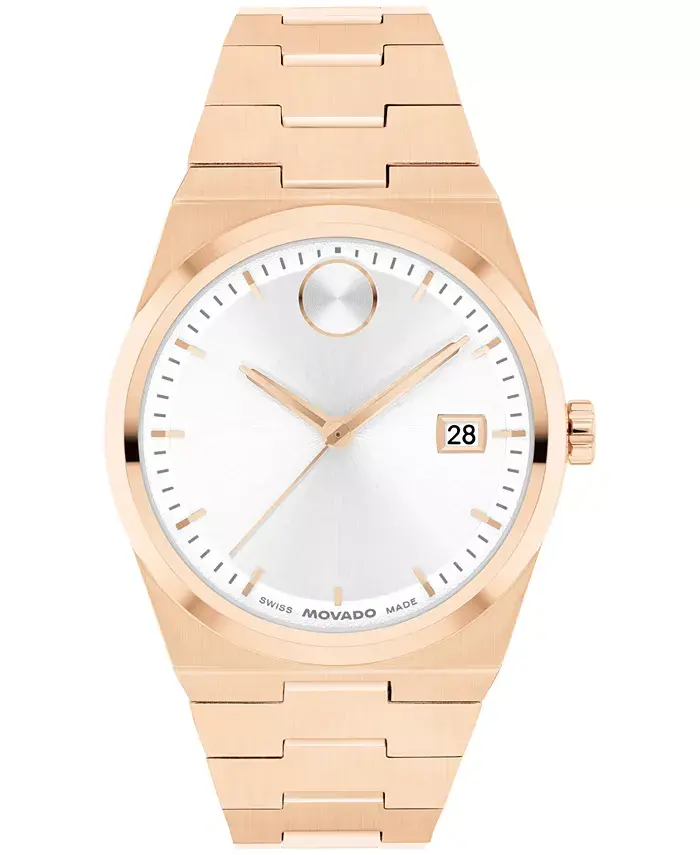 

Женские часы Bold Quest Swiss Quartz с ионным покрытием под розовое золото, сталь, 35 мм Movado