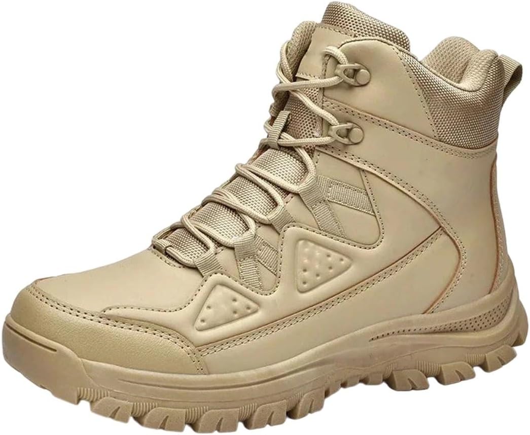 

Мужские дышащие водонепроницаемые альпинистские ботинки, ботинки с высокой голенью, плюс мотоциклетные походные ботинки Generic, 703-sand