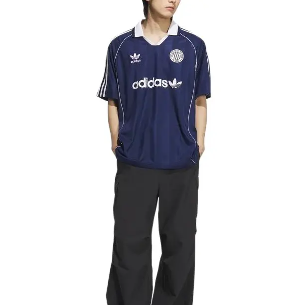 Футболка Soccer Jersey Men's Adidas Originals, темный индиго — фото 3