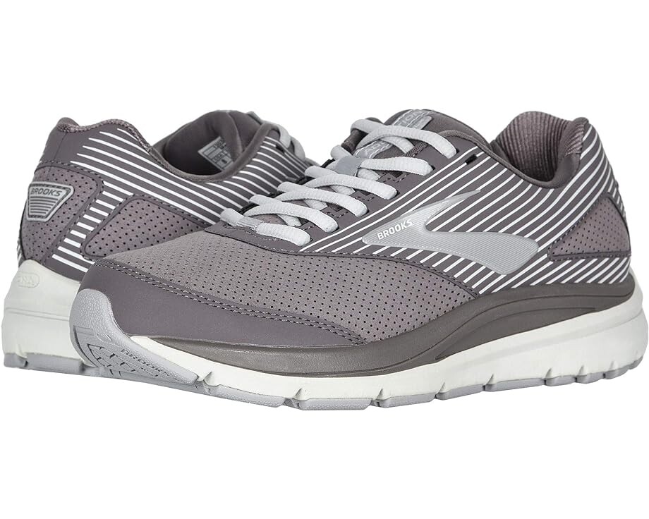 

Кроссовки Brooks Addiction Walker Suede, цвет Shark/Alloy/Oyster
