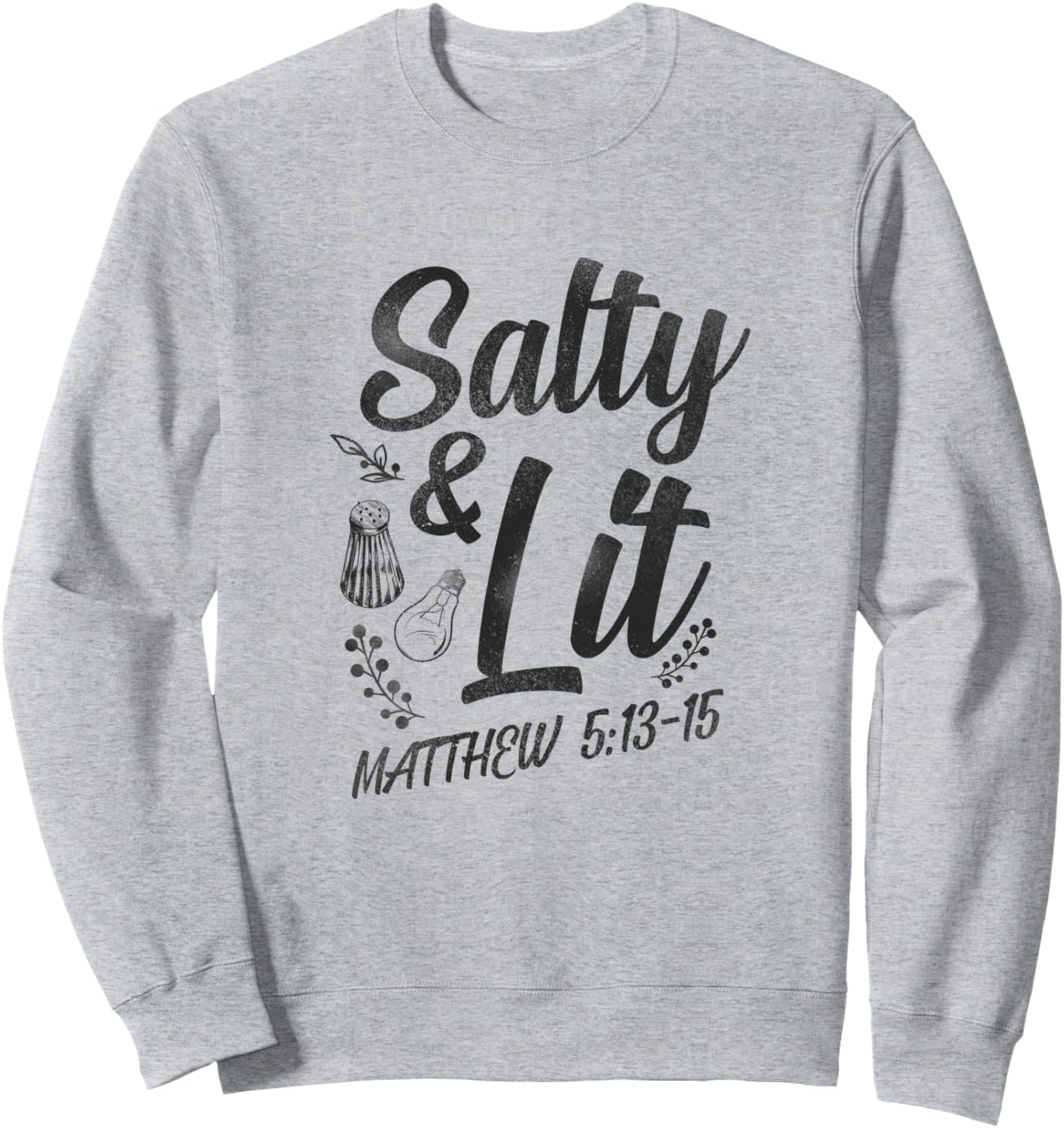 

Христианская библейская толстовка с библейским стихом «Salty And Lit» (Матфея 5:13-15), серая Inspirational Religious Faith Jesus God Hd0, Серый, Христианская библейская толстовка с библейским стихом «Salty And Lit» (Матфея 5:13-15), серая Inspirational R