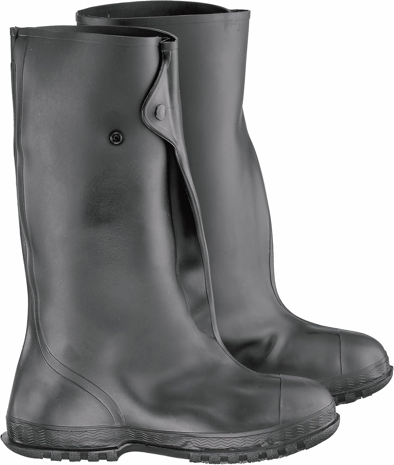 

НАПЕРЕД Накладки на обувь ONGUARD с 4-х сторонними шипами - Водонепроницаемые сапоги от слякоти для мужчин и женщин - Изготовлены из ПВХ - Черные - Размер XS-2X, черный