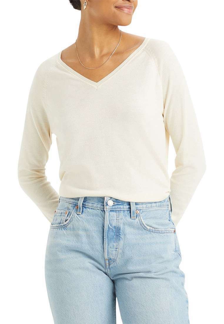

Джемпер PETAL V NECK SWEATER Levi's, кремовый