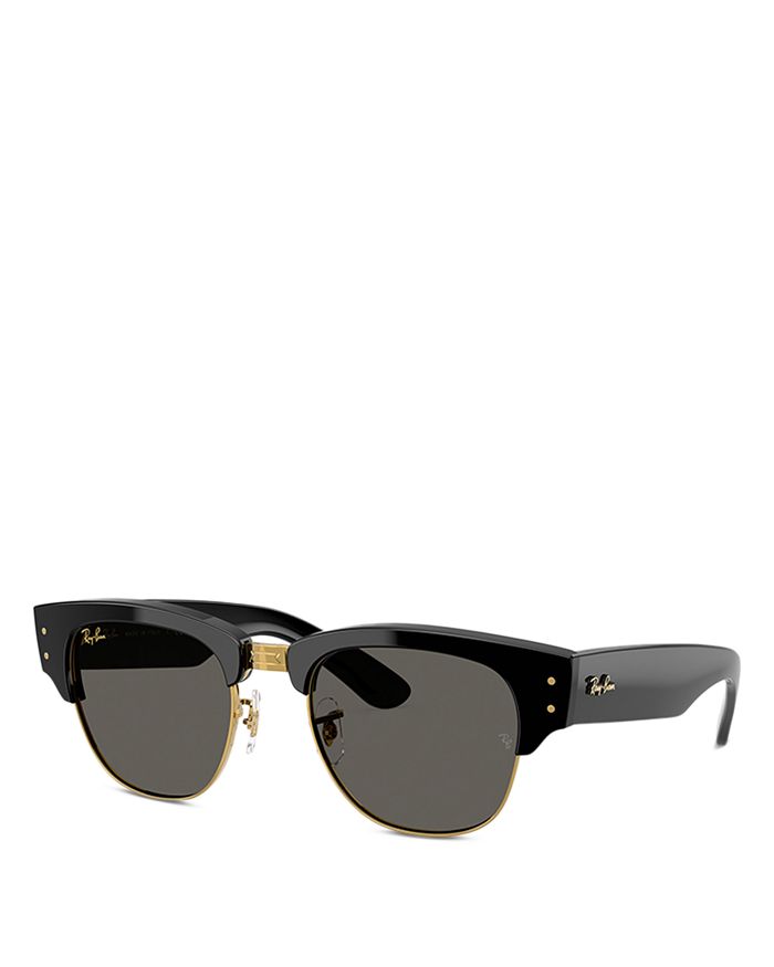 

Мега Clubmaster A$AP Rocky Blacked Out Collection квадратные солнцезащитные очки, 53 мм Ray-Ban, серый