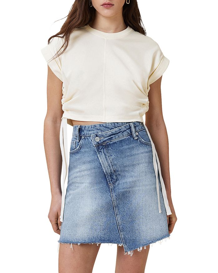 

Майка Mira из сатина ALLSAINTS, белый
