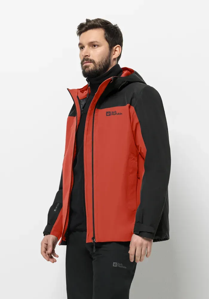 

Функциональная куртка 3-в-1 Jack Wolfskin "TAUBENBERG 3IN1 JKT M " (2 шт.), с капюшоном, красный