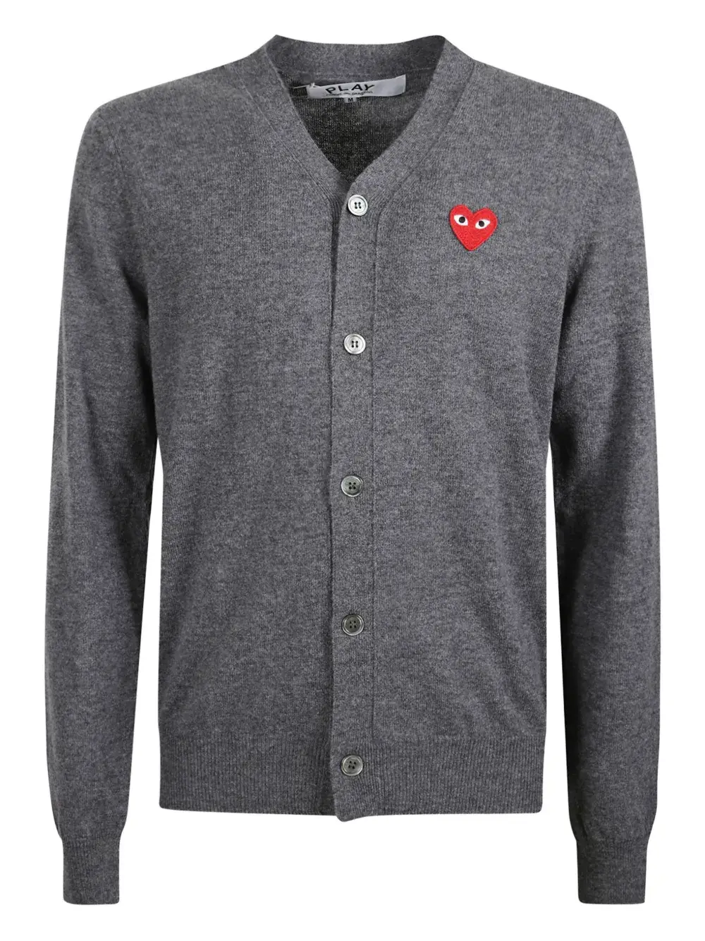 

Кардиган с V-образным вырезом Comme Des Garçons Play, серый