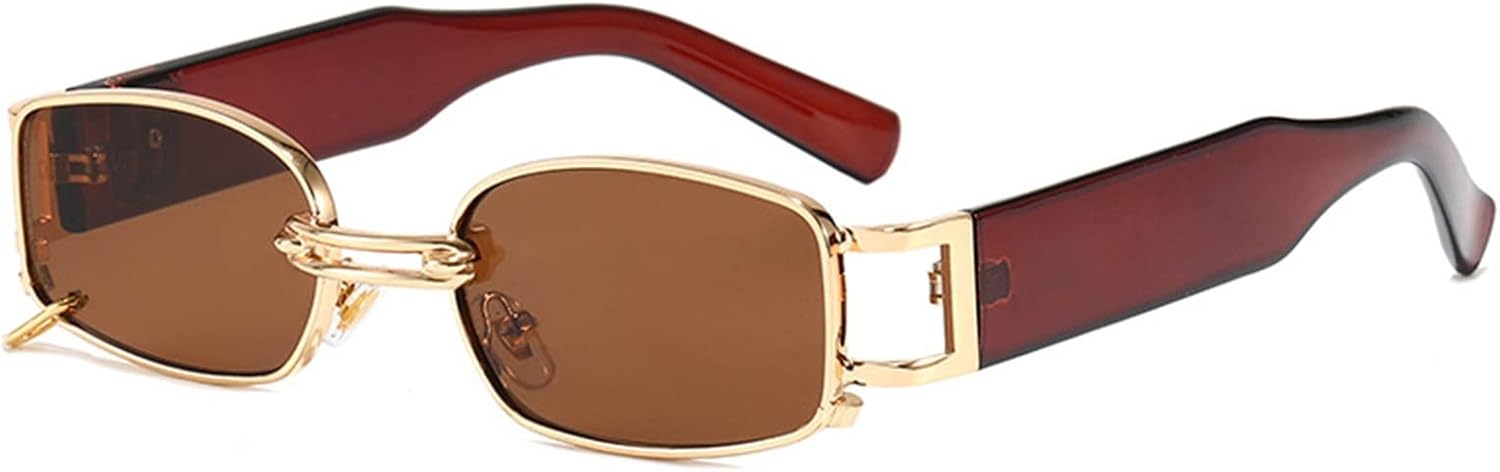 

Панк-очки 2026 года для мужчин и женщин, маленькая оправа, декоративные солнцезащитные очки для пляжа и отдыха на открытом воздухе (Цвет: C, Размер: Средний) MTZJH, One Color