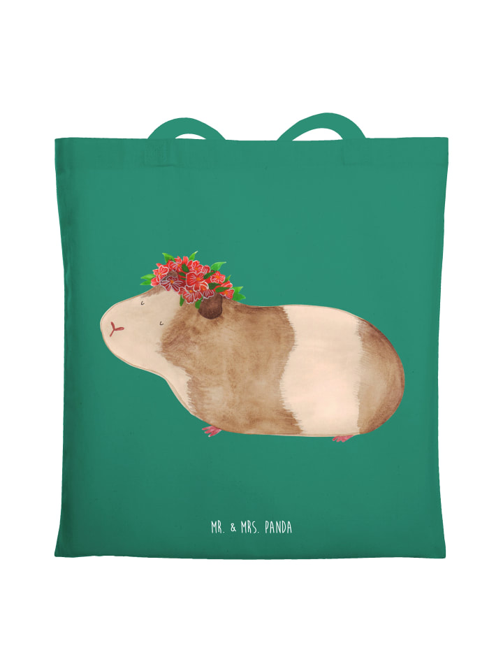 

Mr. & Mrs. Panda Сумка для покупок, морская свинка, мудрость без буквы С... в мяте