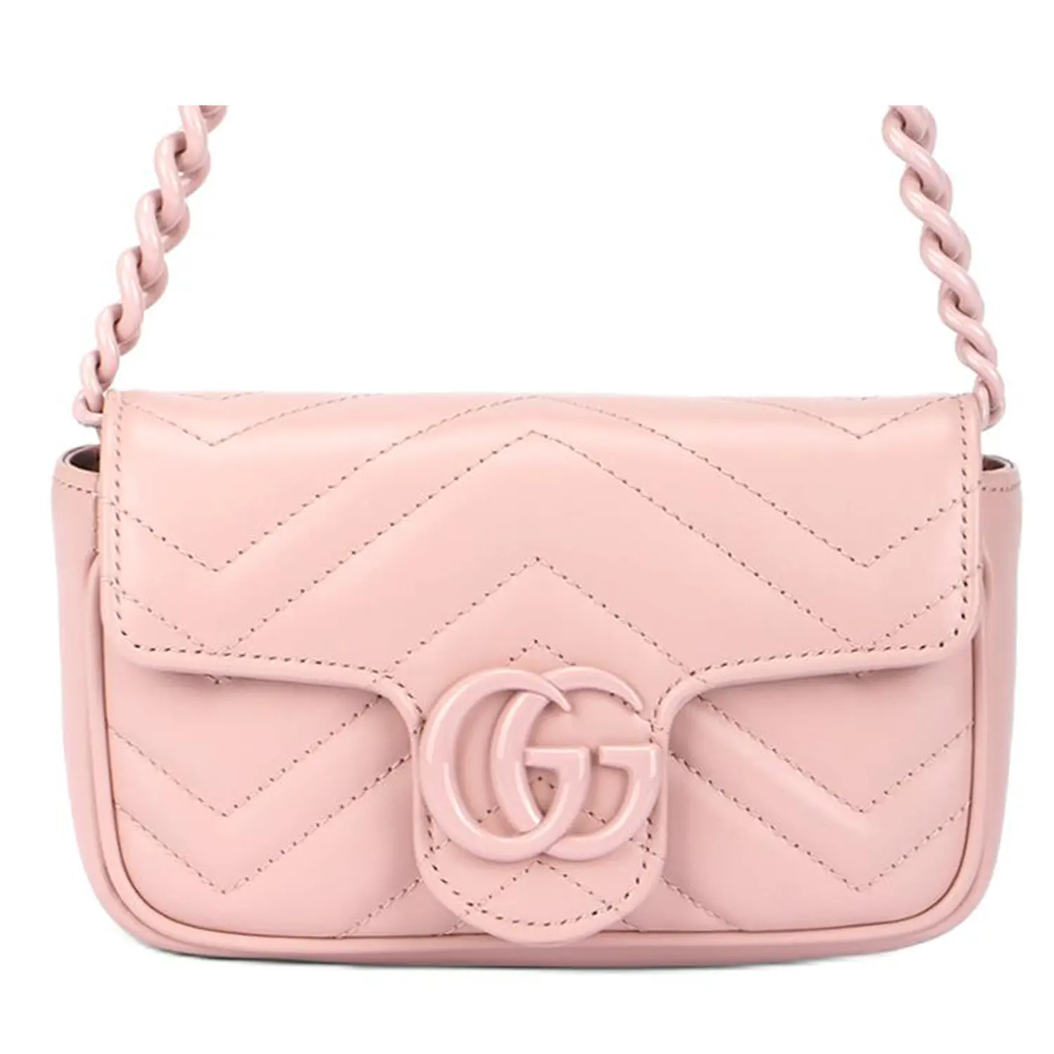 

GUCCI Сумка через плечо GG Marmont V-образная стёганая кожаная поясная