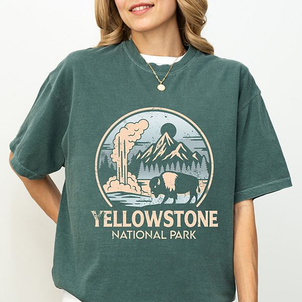 

Футболка Yellowstone national park two-toned circle Simply Sage Market, Blue Spruce, Зеленый, Футболка Yellowstone national park two-toned circle Simply Sage Market, Blue Spruce