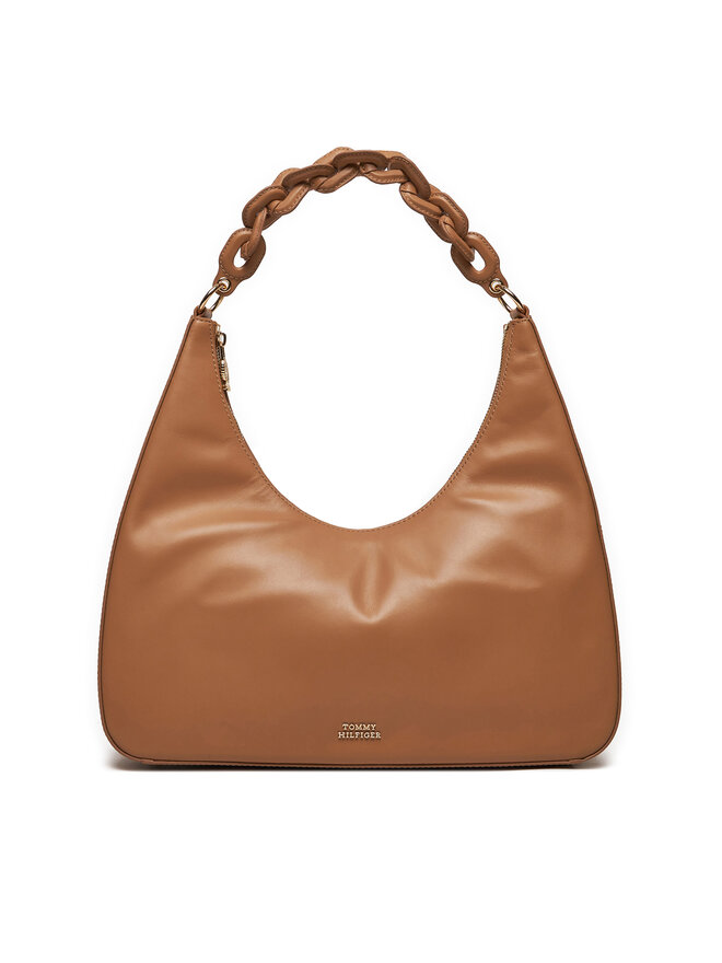 

Сумка Soft Leather Hobo Aw0Aw16292 Tommy Hilfiger, коричневый