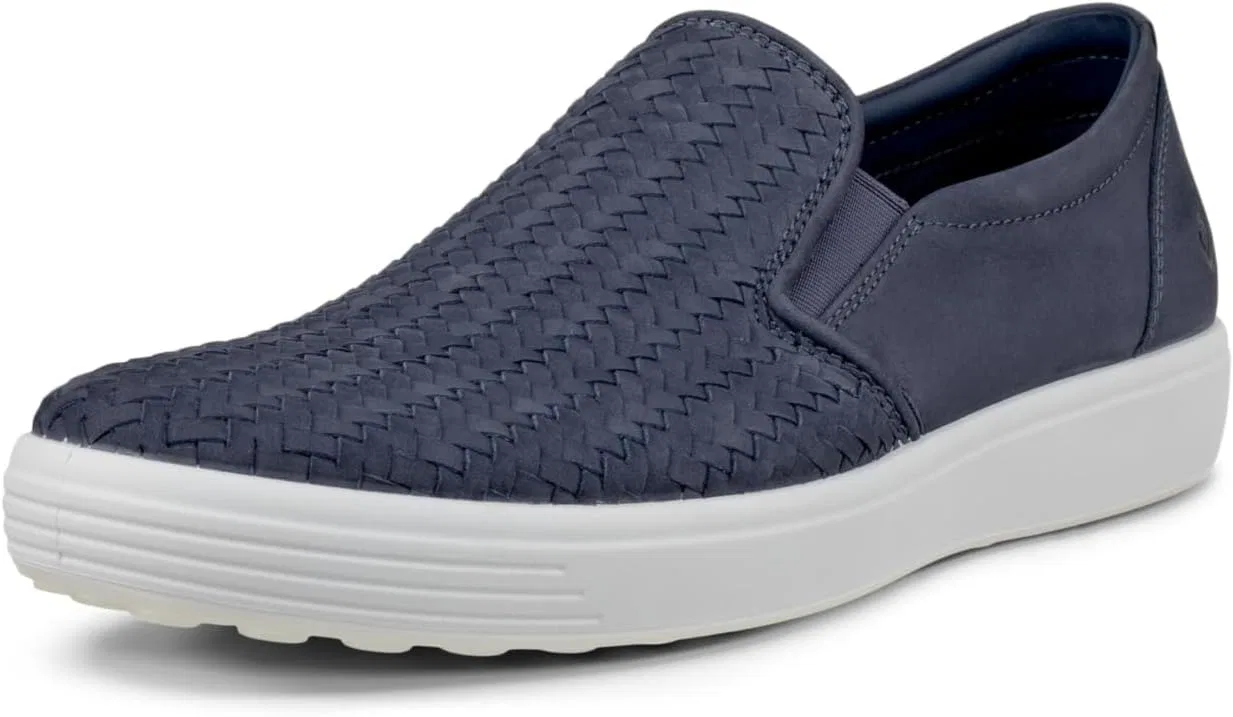 Лоферы ECCO Soft 7 Woven Slip on 2.0, Омбре Нубак