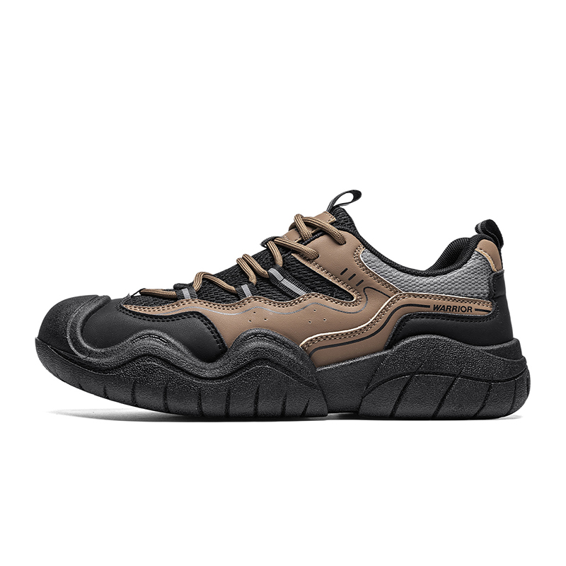 

Мужские низкие ботинки для альпинизма и походов, серые WARRIOR, Brown Black Gray