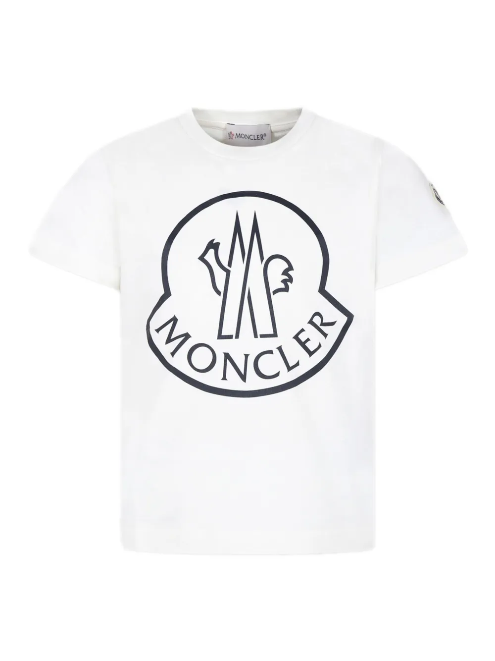

Футболка с логотипом Moncler Enfant, белый