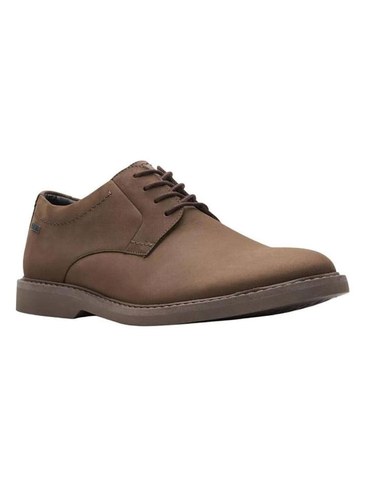 Clarks Кожаные туфли на шнуровке "Аттикус" коричневого цвета — фото 3