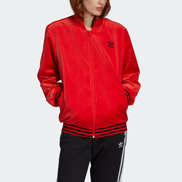 Куртка Vday женская красная Adidas Originals, красный — фото 2