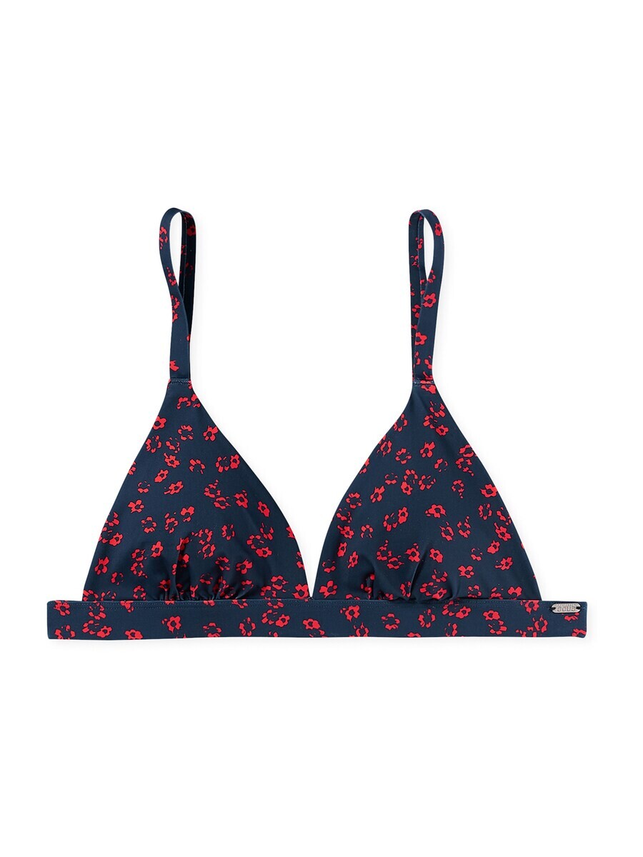 

Треугольный бикини-топ SCHIESSER Triangle Bikini Top Mix & Match Swim, цвет dark blue/red