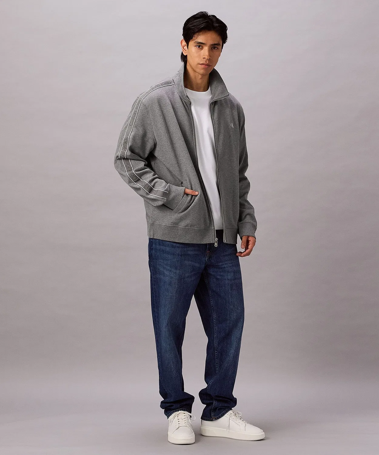 Двусторонняя куртка Calvin Klein Jeans с логотипом, чёрная — фото 3