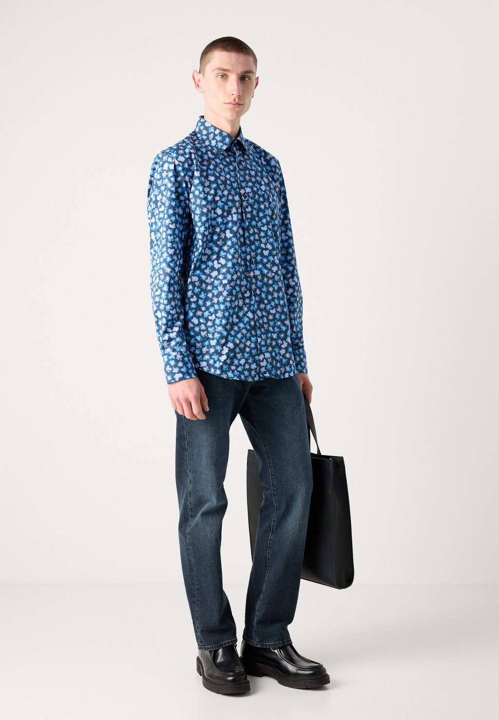 

Рубашка JOE KENT BOSS, темно-синий