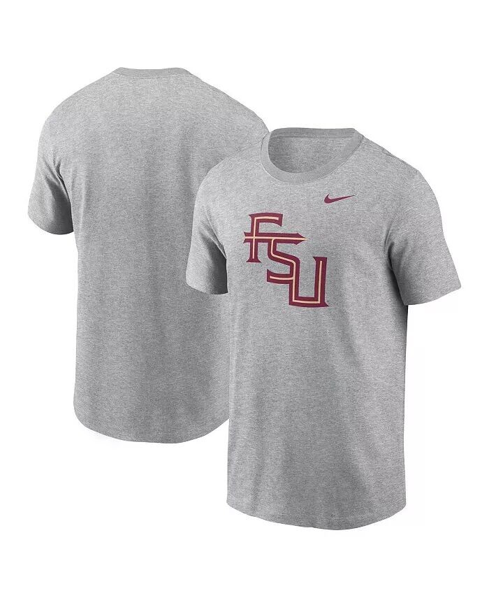 

Мужская футболка с альтернативным логотипом Heather Grey Florida State Seminoles Primetime Evergreen Nike, серый