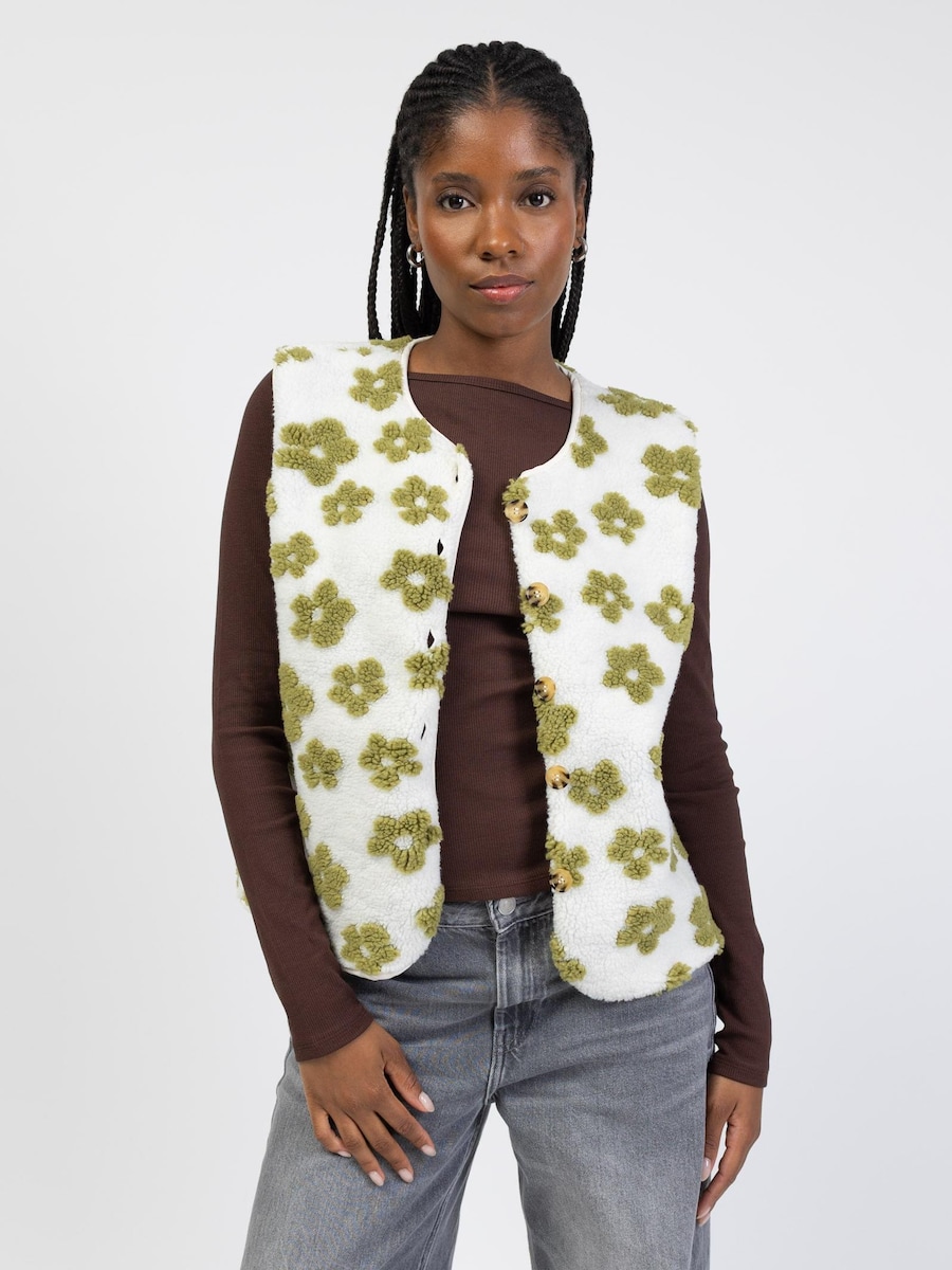 

Вязаный жилет BROKE + SCHÖN Teddy, зеленый