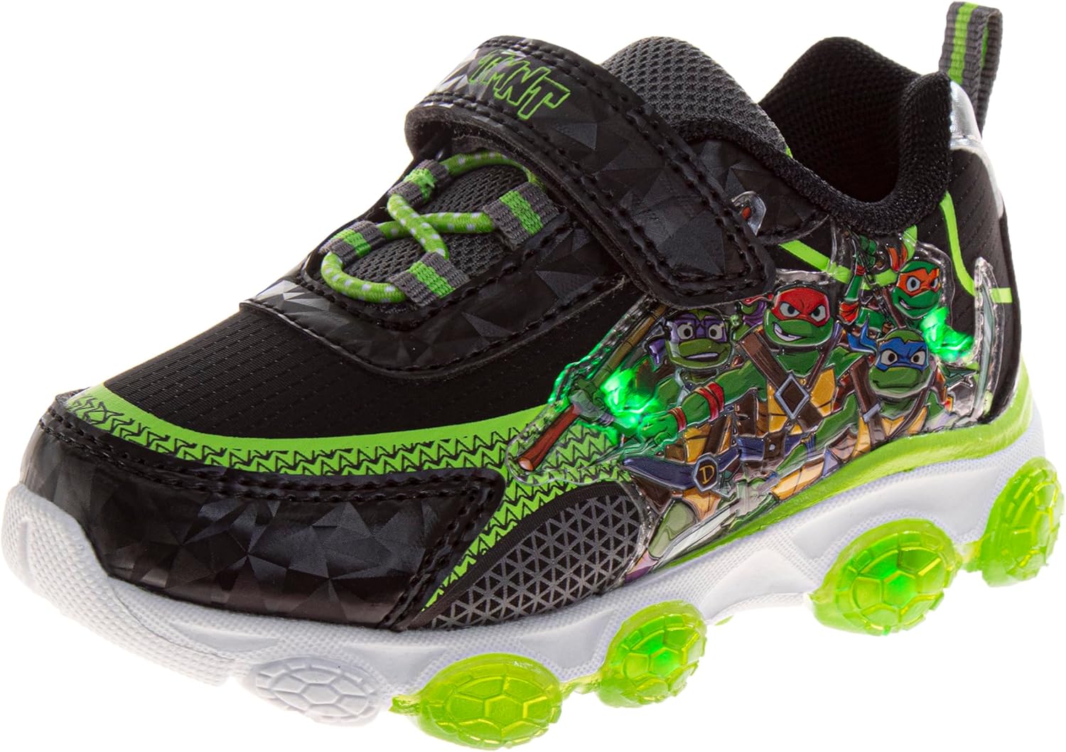 

Детские кроссовки с подсветкой, светящиеся кроссовки для мальчиков, спортивная обувь для мальчиков Sonic, MonsterJam, Spider-Man, Mickey, Paw Patrol, Toy Story, TMNT (размеры: 5-10 для малышей / 11-12 для детей младшего возраста) Josmo, зеленый