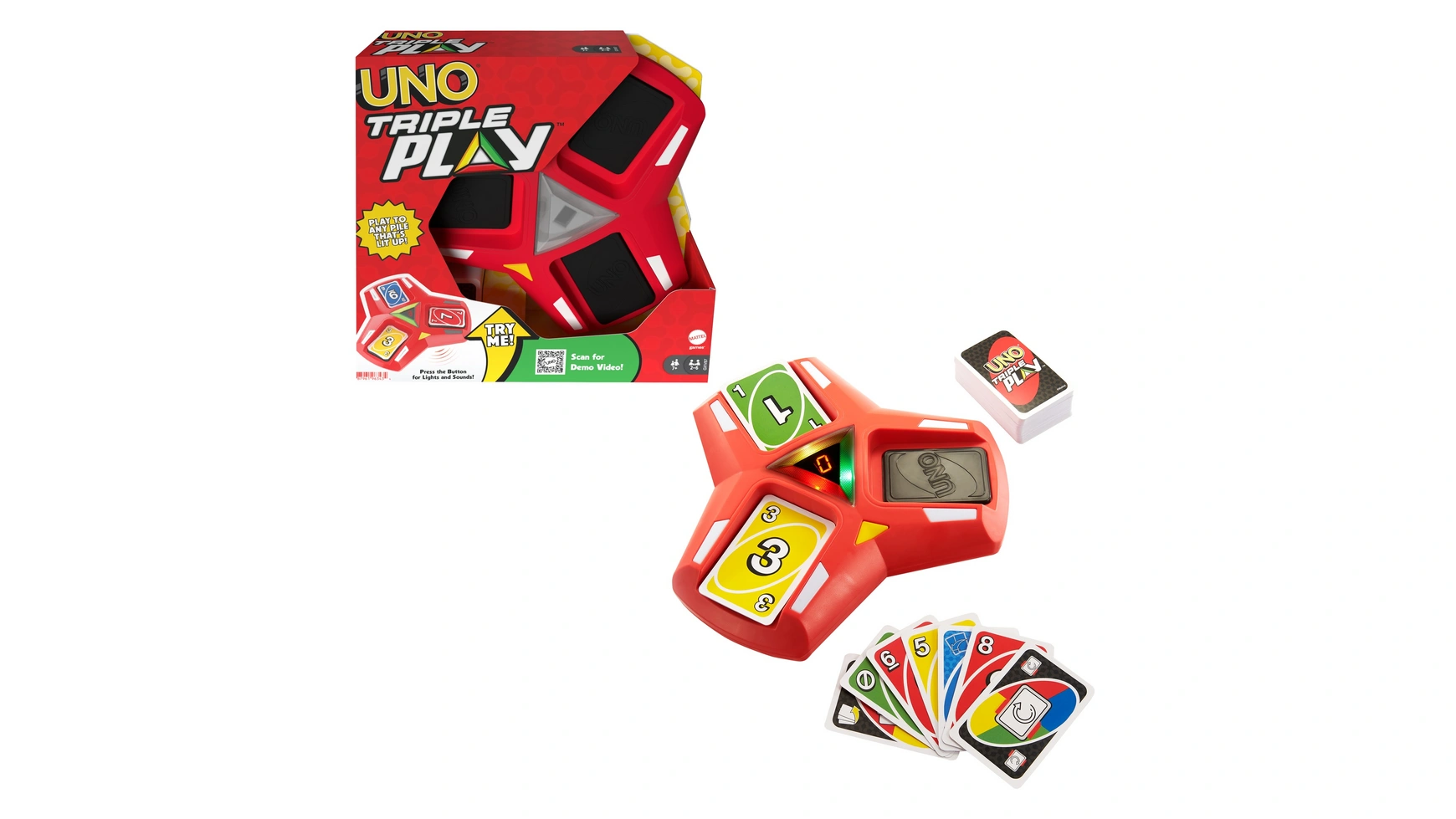 

Mattel Games UNO Triple Play, карточная игра, настольная игра