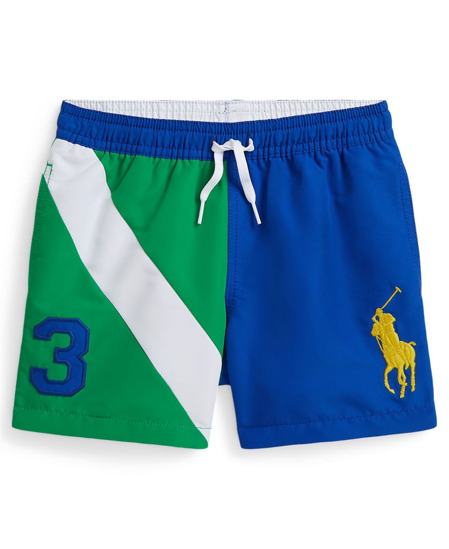 

Плавки Traveler для мальчиков 2-7 лет Polo Ralph Lauren, Green/Blue